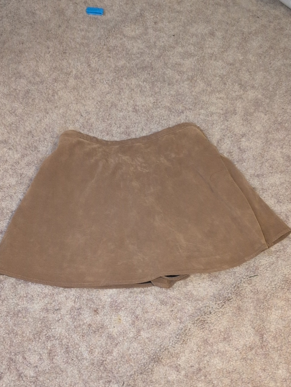 We The Free Tan Circle Skater Skort